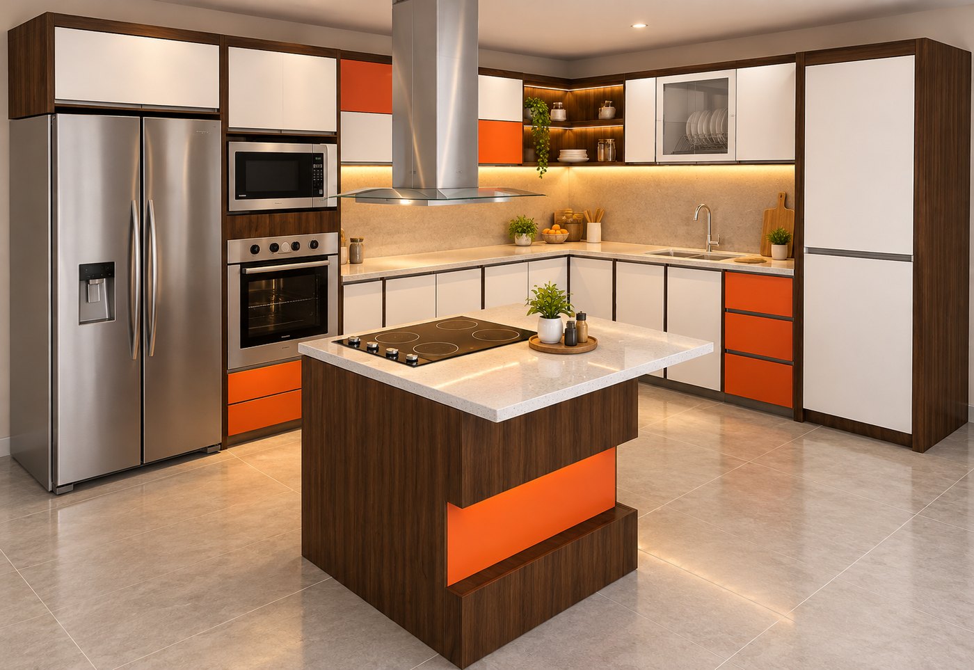 La misma cocina renderizada por ChatGPT